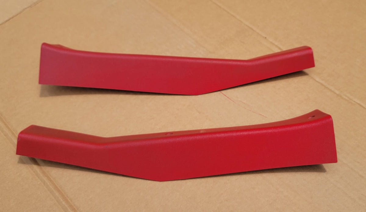1988-1992 CORVETTE C4 44K COUPE FLAME RED PLASTIC DOOR SILL