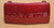 1991-1996 CORVETTE FACTORY DARK RED FRONT BUMPER LICENSE PLATE FILLER PANEL 10135973