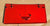 1984-1996 CORVETTE COUPE FUEL DOOR TOP PLATE RED GOOD COND