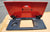 1984-1996 CORVETTE COUPE FUEL DOOR ASSEMBLY COMPLETE TORCH RED GOOD COND