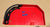 1993-1996 CORVETTE EMERGENCY / PARKING BRAKE HANDLE COVER TORCH RED GOOD COND