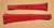 1988-1992 CORVETTE C4 44K COUPE FLAME RED PLASTIC DOOR SILL EXTENSION TRIM PIECES