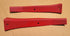 1988-1992 CORVETTE C4 44K COUPE FLAME RED PLASTIC DOOR SILL EXTENSION TRIM PIECES