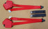 1993-1996 CORVETTE C4 COUPE TORCH RED SEAT BELT SET COMPLETE GOOD CONDITION