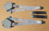 1992-1996 CORVETTE C4 COUPE GRAY SEAT BELT SET COMPLETE GOOD COND