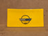 1984-1996 CORVETTE COUPE FUEL DOOR TOP PLATE COMPETITION YELLOW GOOD COND