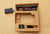 90-91 CORVETTE COGNAC INTERIOR DOOR HANDLE BEZEL+COURTESY LIGHT PASSENGER GREAT